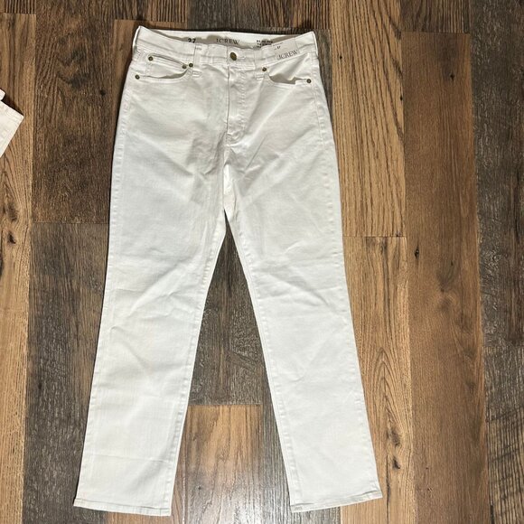 J. Crew Slim-Straight Jeans White Denim Women's Size 27 NWT CH681 - Picture 2 of 6